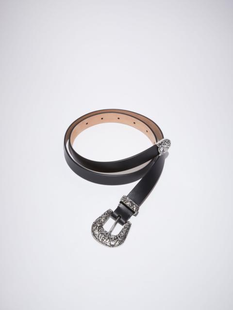 Acne Studios Baroque buckle belt - Black