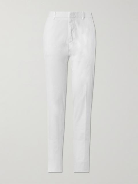 ZEGNA Easy Straight-Leg Garment-Dyed Cotton-Blend Chinos
