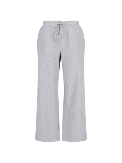 Dunst logo-embroidered drawstring track pants
