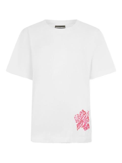 DSQUARED2 hibiscus graphic T-shirt