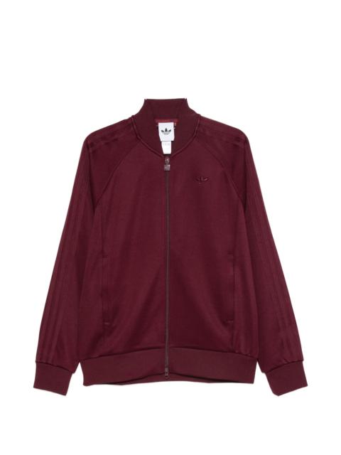adidas Adidas Logo-embroidered Zip-up Sweater