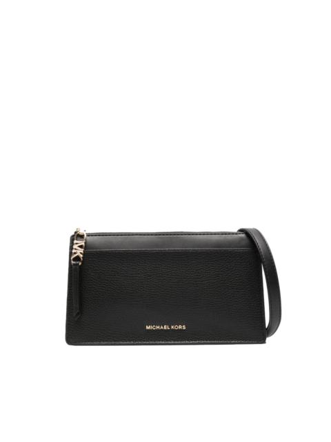 MICHAEL KORS logo-lettering leather crossbody bag