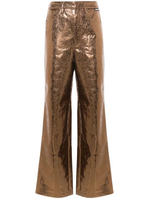 ROTATE high-waist straight-leg trousers