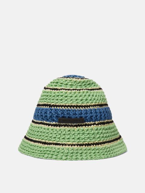 Logo Cotton Crochet Bucket Hat