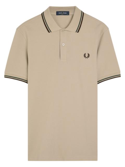 Fred Perry Fred Perry Twin Tipped Logo Piqué Cotton Polo Shirt