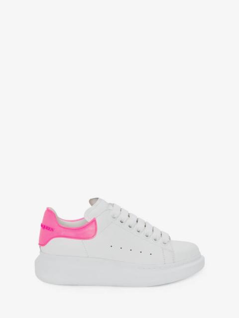 Women's Oversized Sneaker in White/bright Pink
