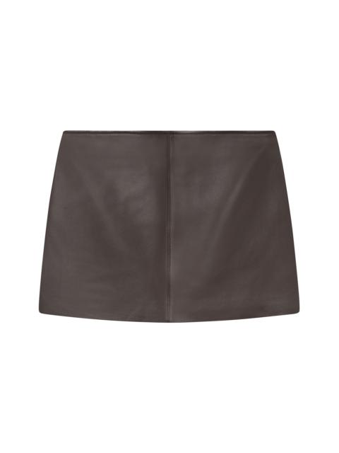 A.L.C. Mara Leather Mini Skirt