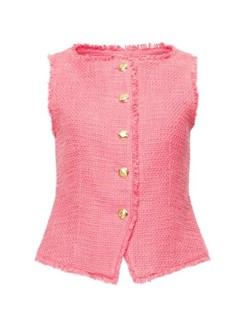 Cinq à Sept Camen button bouclé vest