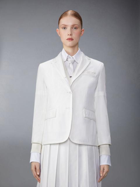 Thom Browne flag-patch single-breasted blazer