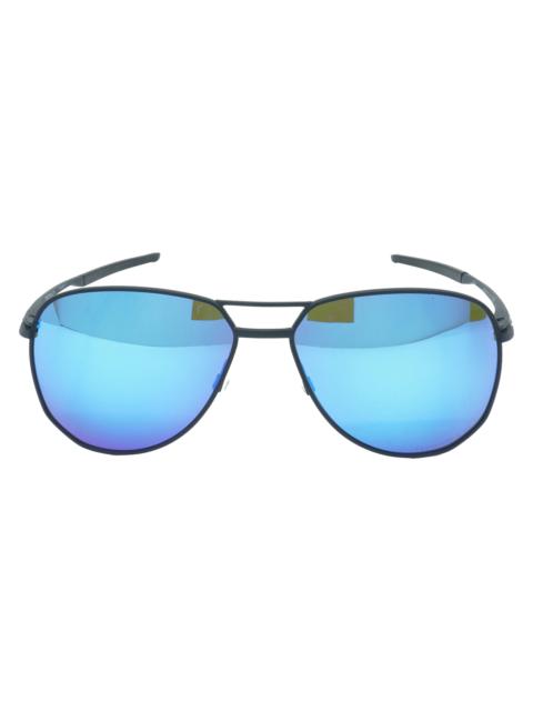 OAKLEY Contrail Ti Polarized Sunglasses "Satin Light Steel / PRIZM Sapphire" OO6050 04