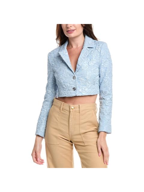 GANNI GANNI Jacquard Cropped Blazer