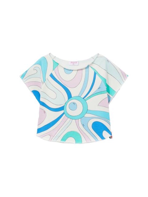 Marmo-print cotton T-shirt