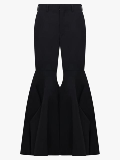 Comme Des Garçons RUFFLE HEM PANT | BLACK