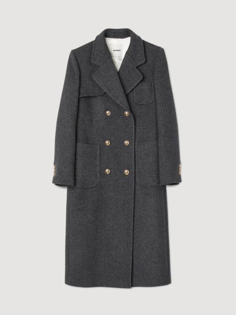 Sandro Long officer coat