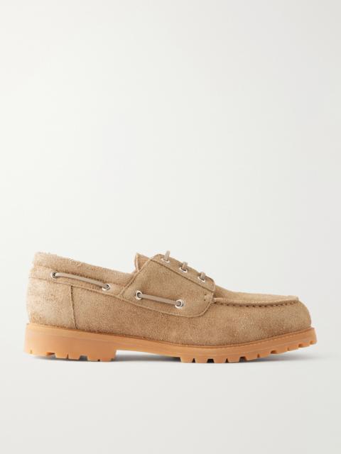 Studio Nicholson Lace-Up Boat Suede Shoes