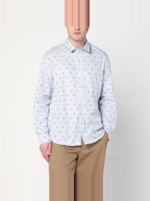 Maison Kitsuné STRIPED SHIRT WITH LOGOS