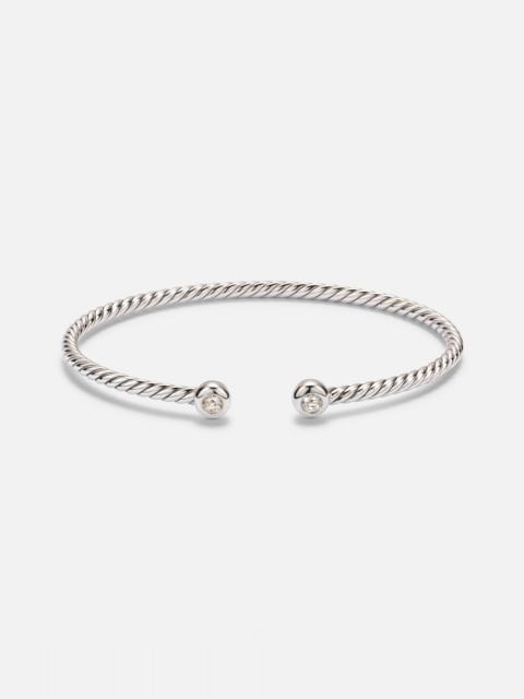 DAVID YURMAN Cable Flex® Micro 925 sterling silver bracelet with diamonds