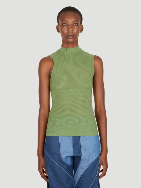 Mainline:RUS/Fr.CA/DE Mesh Zip Top