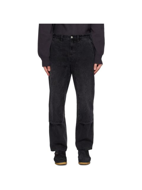 thisisneverthat® Black Lightning Denim Cargo Pants