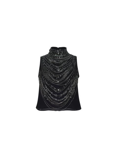 L'AGENCE Yun Draped Crystal Tank