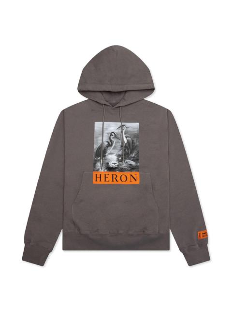 Heron Preston BW HOODIE - GREY/BLACK