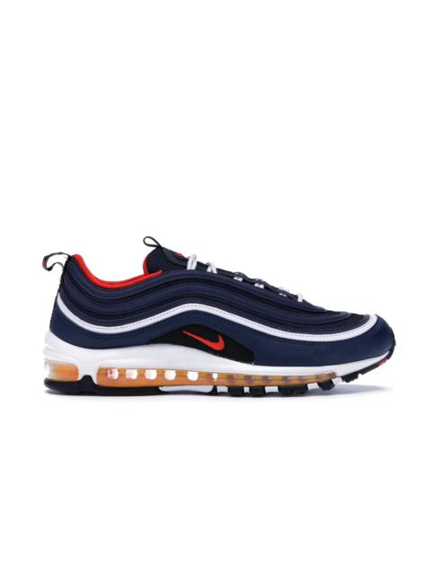 Nike Air Max 97 Midnight Navy Habanero Red