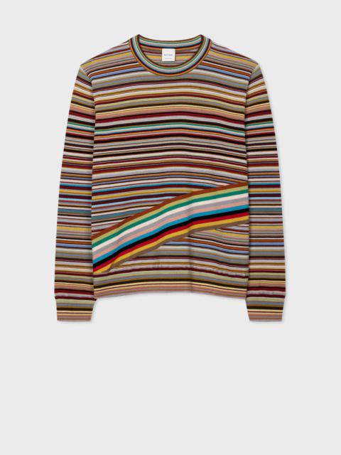 Paul Smith Diagonal 'Signature Stripe' Sweater