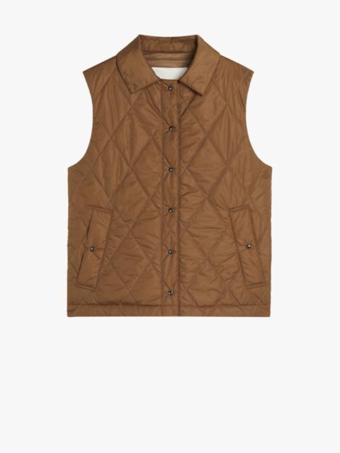 Mackintosh ANNABEL MOCHA NYLON QUILTED LINER VEST | LQV-005