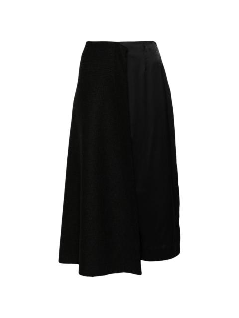 micro-pattern midi skirt