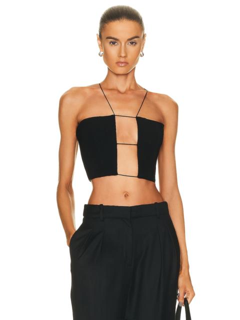 MÔNOT Cutout Crop Top