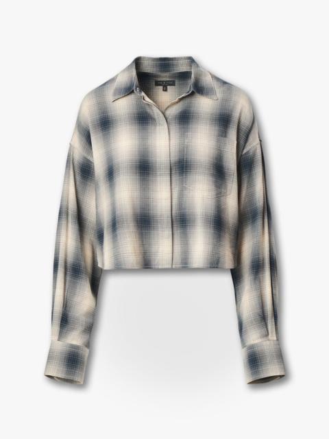 rag & bone Marin Cropped Plaid Shirt