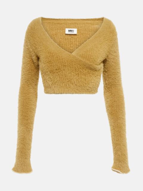 MM6 Maison Margiela textured knit crop top