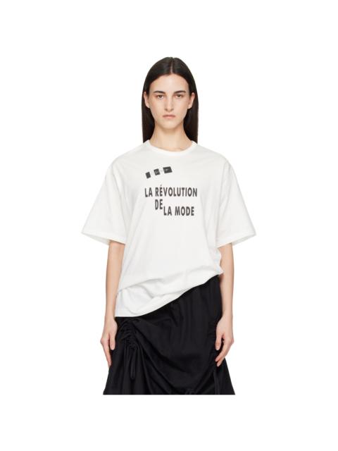 Yohji Yamamoto Off-White 'La Révolution' Short Sleeve T-shirt