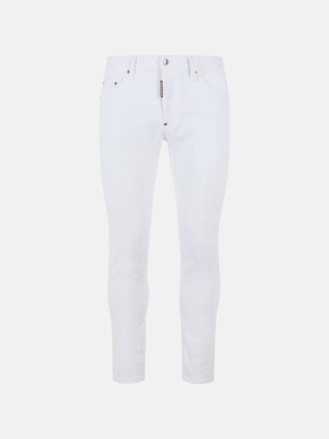DSQUARED2 WHITE COTTON JEANS