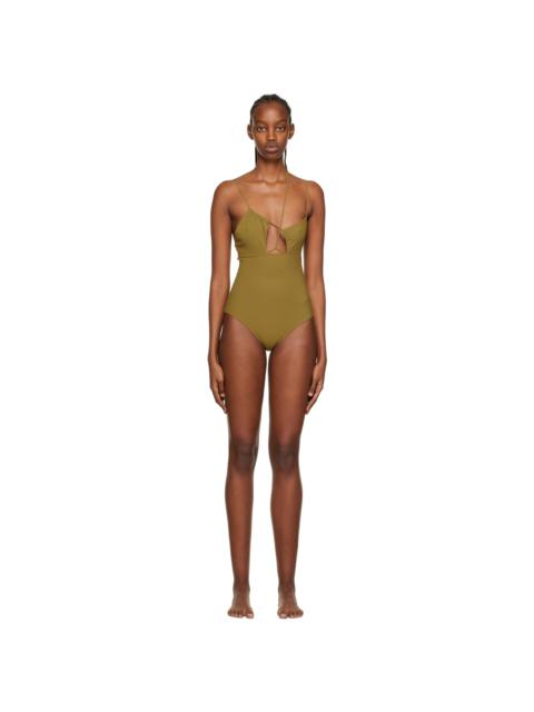 NENSI DOJAKA SSENSE Exclusive Khaki Swimsuit