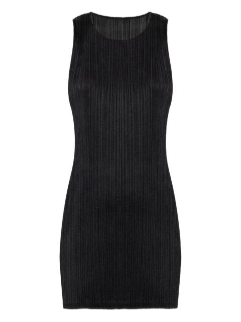 Pleats Please Issey Miyake pleated sleeveless mini dress
