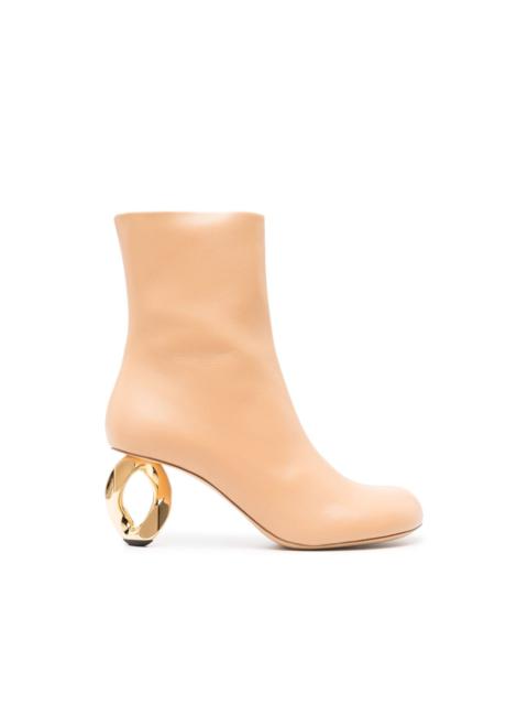 JW Anderson 105mm sculpted-heel leather boots