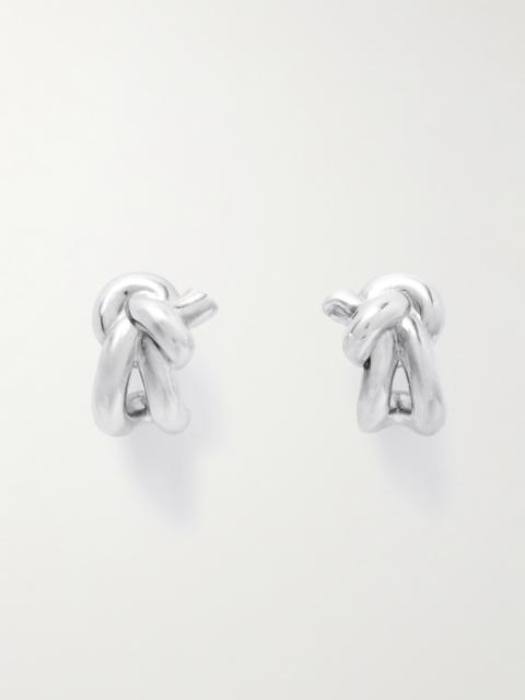 Bottega Veneta Knot Silver Earrings
