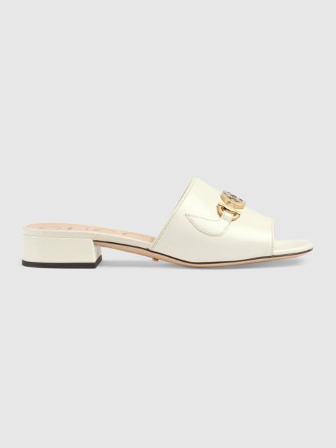GUCCI Gucci Zumi leather slide sandal