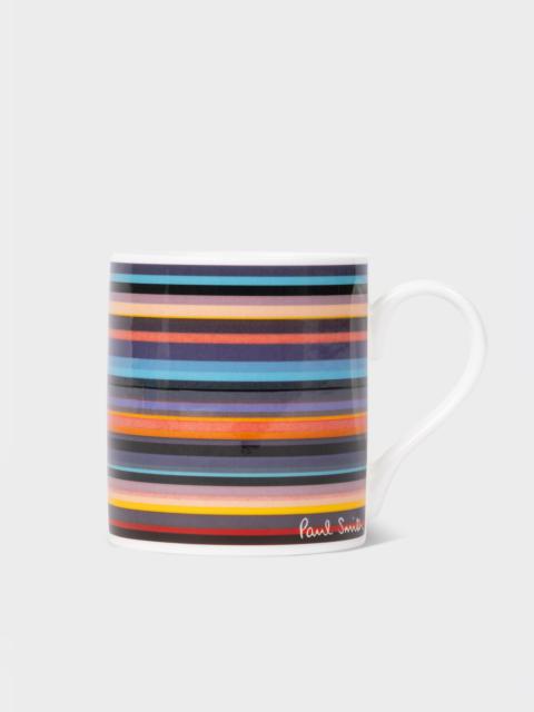 Horizontal Stripe Bone China Mug