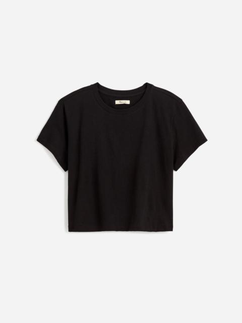 Madewell The Easy Crop Crewneck Tee in Soft Slub