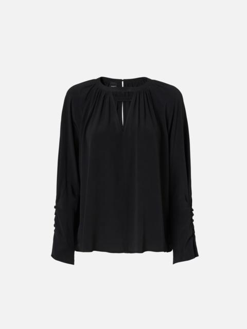 PINKO FLOWING V-NECK BLOUSE