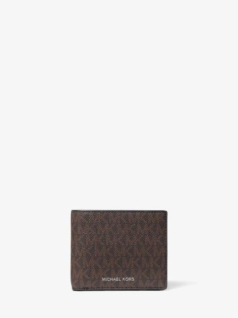 MICHAEL KORS Cooper Logo Billfold Wallet With Passcase
