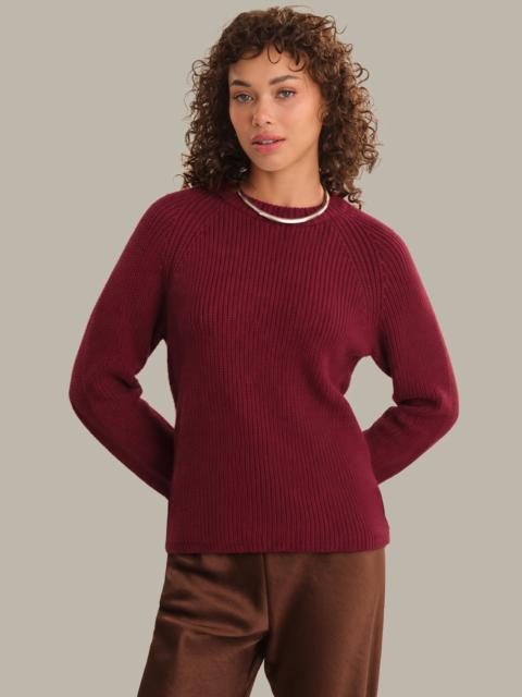 525 america Jane: Crewneck Shaker Stitch Cotton Sweater