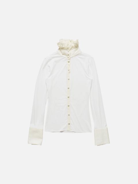 Acne Studios Sheer jersey blouse - White