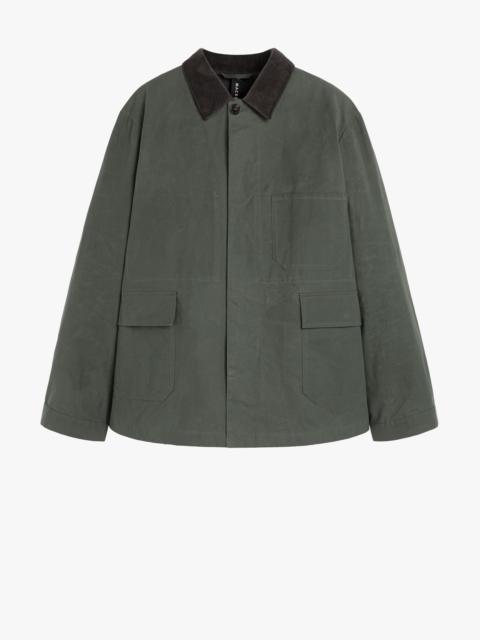 DRIZZLE GREEN WAXED COTTON CHORE JACKET