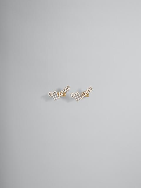 Marni LOGO EARRINGS