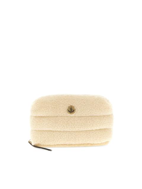 Moncler Caradoc quilted teddy makeup bag