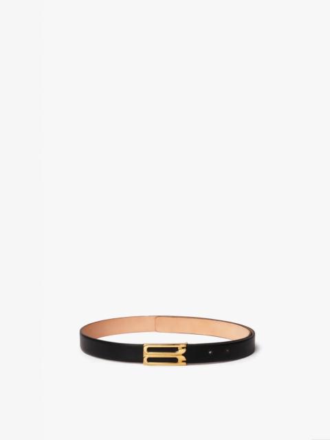 Exclusive Frame Buckle Belt In Black Leather