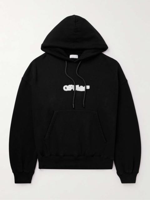 Off-White Logo-Print Cotton-Jersey Hoodie